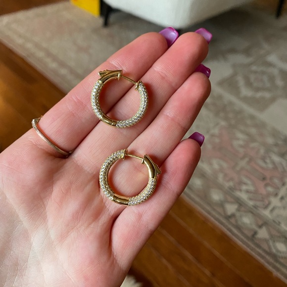 Never worn before king ice small hoops - Picture 3 of 3